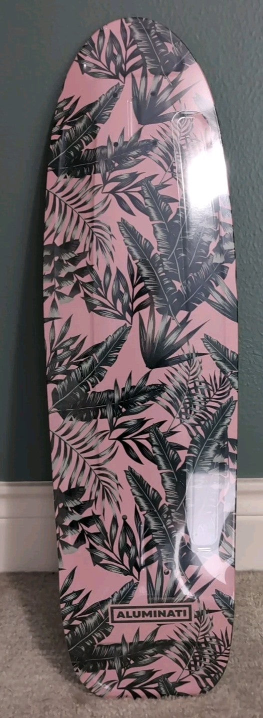 Aluminati Flush Floral 28" Aluminum Cruiser Deck – Made in USA + Free Wax