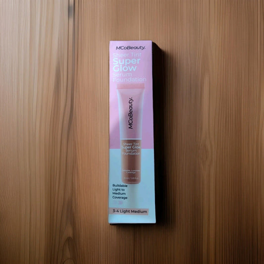 MCoBeauty Super Glow Sheer TINT Serum Foundation 3-4 Light TO Medium