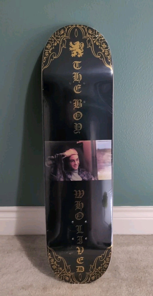 Color Bars x Harry Potter 8.38" Skateboard Deck Boy Who Lived Gold Foil