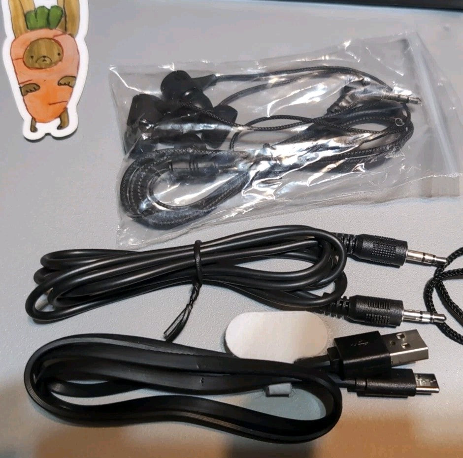 M-Amazup Portable CD Player Rechargeable Dual Speakers Anti-Skip LCD Black