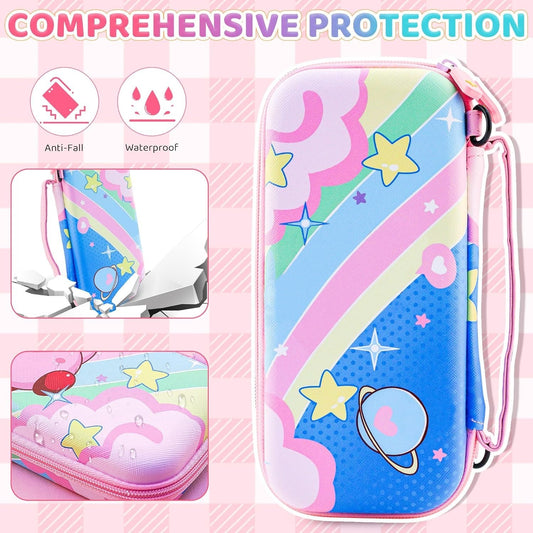 Pink Travel Carrying Case for Nintendo Switch Lite Cute Accessories NEW