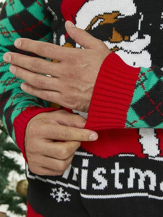 Men’s Ugly Christmas Sweater Holiday Pullover Knit – Size Small