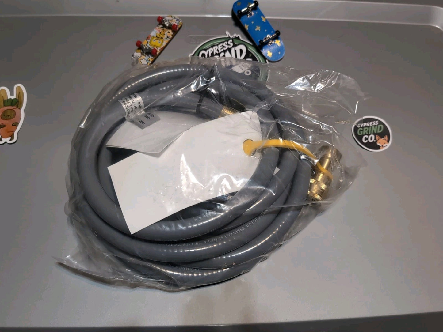 GASPRO 12ft Natural Gas Hose 3/8" ID Low Pressure Quick Connect NG Line