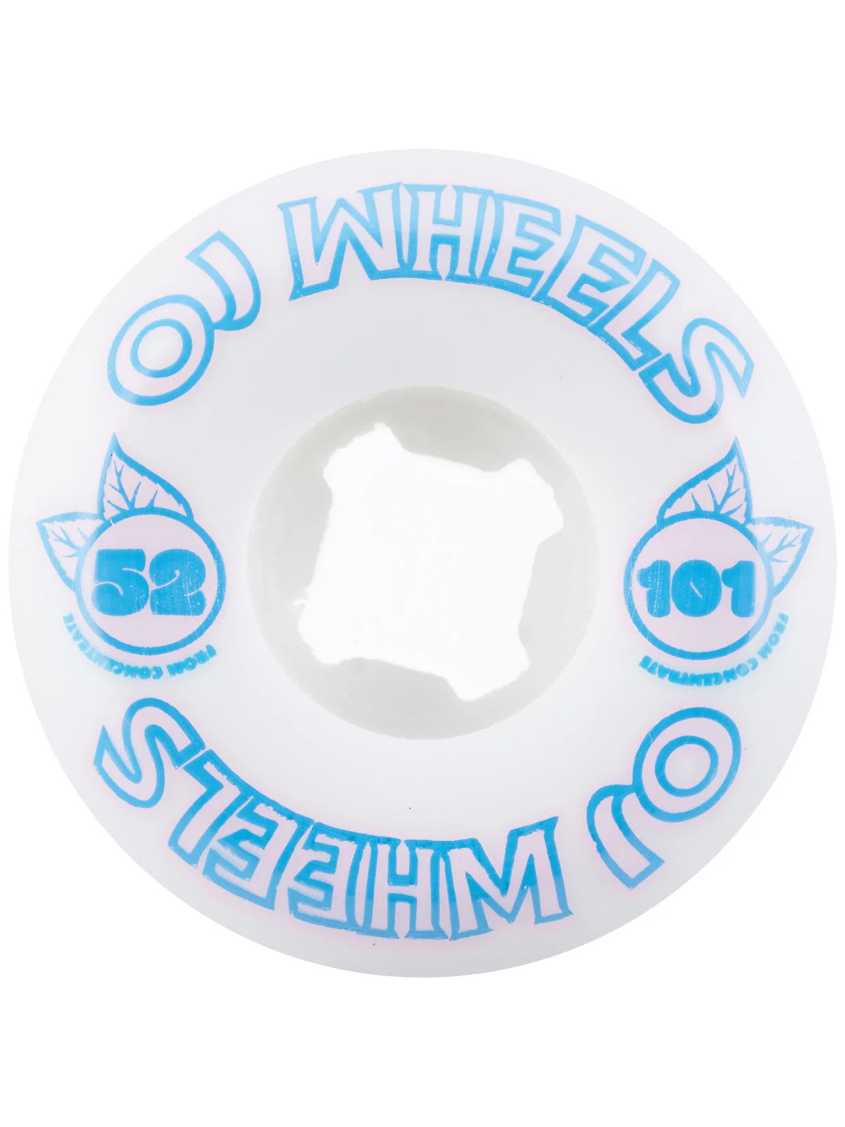 OJ Wheels 52mm 101a From Concentrate Hardline Skateboard Wheels Brand New - Blue