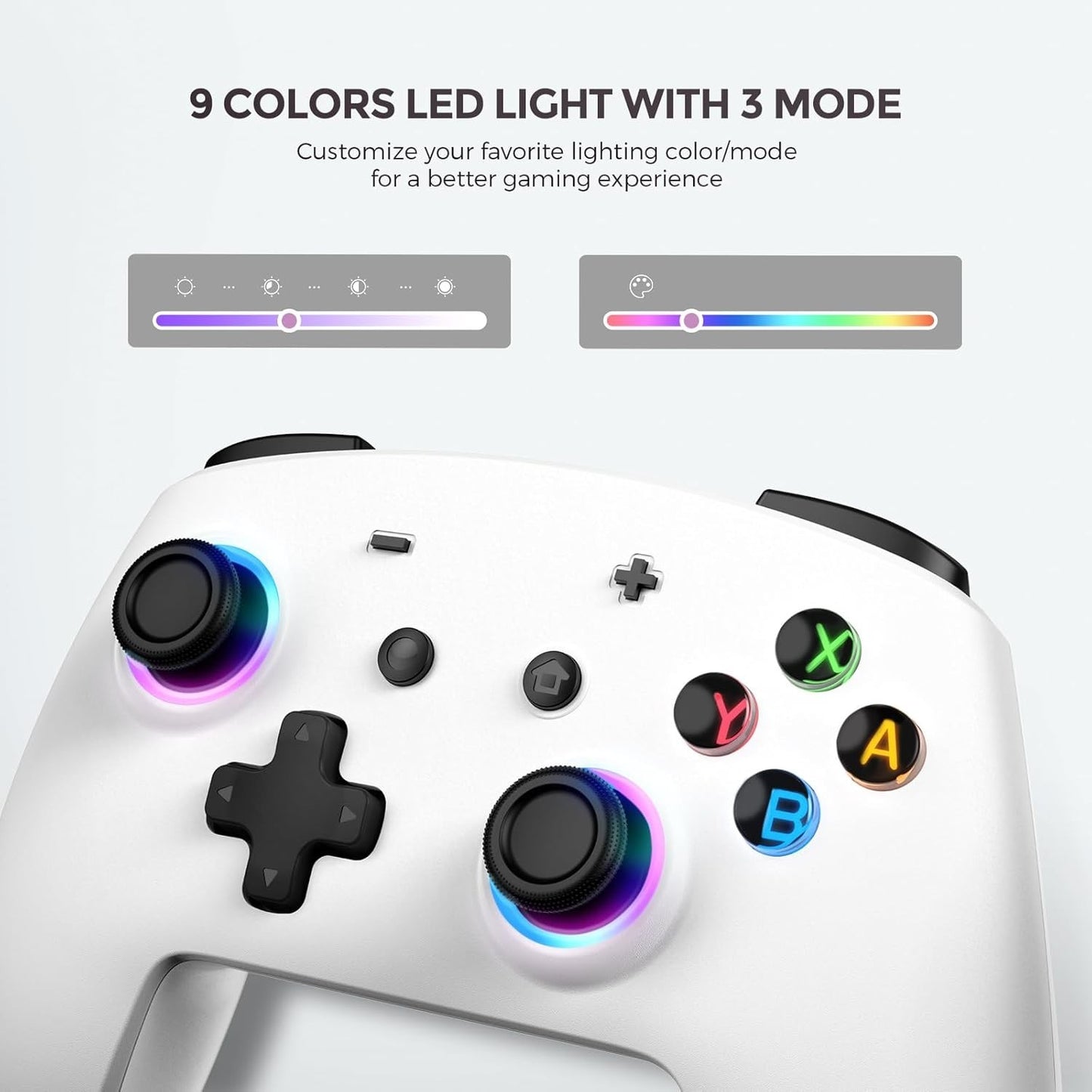 Switch Controller for Switch 2 with RGB/Turbo/Marko/Vibration/6 Axis Gyro/Wakeup