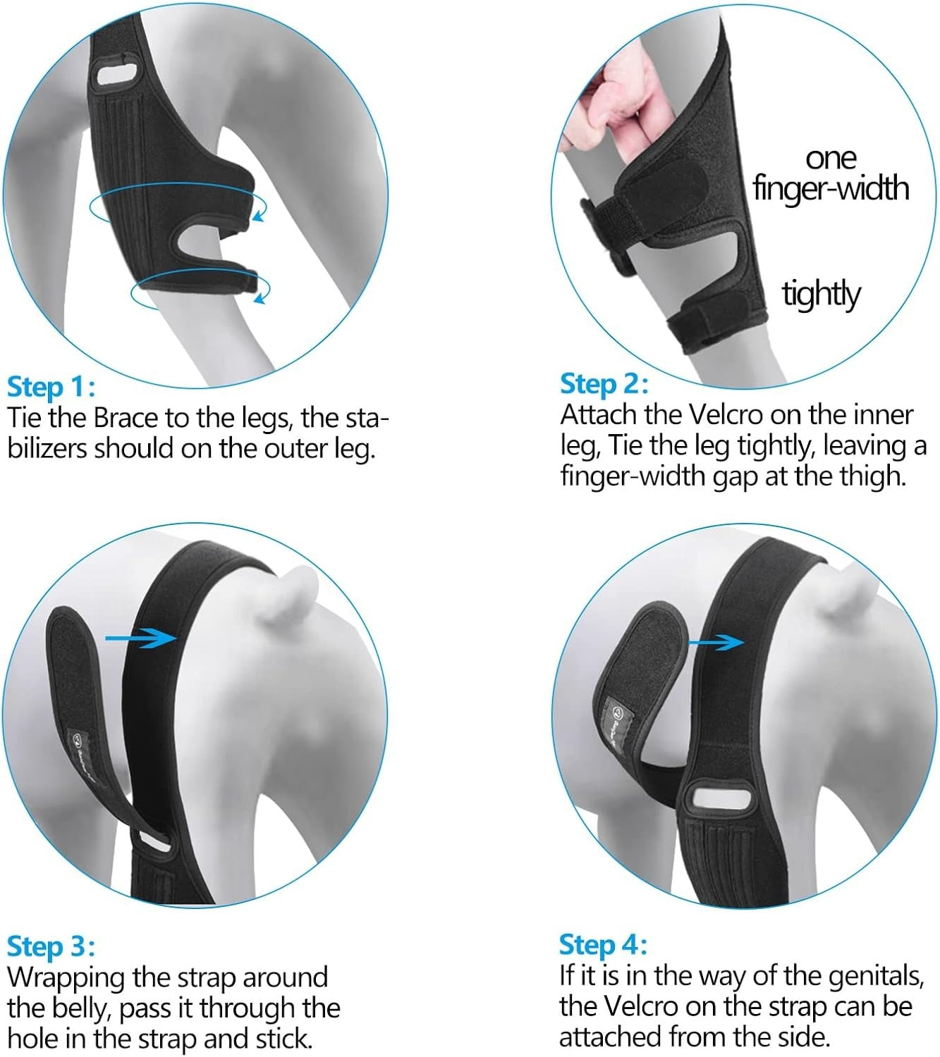 Knee Brace for Dogs ACL w/ Side Stabilizers,Knee  Dislocation, Arthritis (Small)