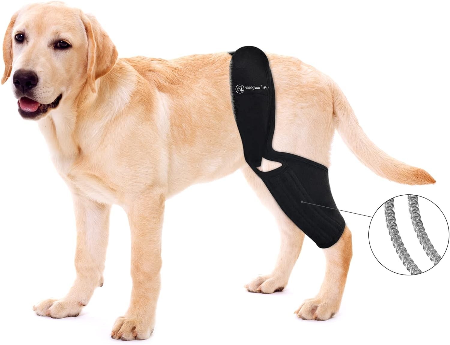 Knee Brace for Dogs ACL w/ Side Stabilizers,Knee  Dislocation, Arthritis (Small)