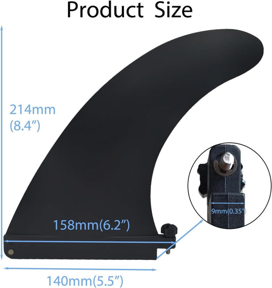 Paddleboard Fin - Easy Install, Screw-in Design, Detachable Sup Fin Replacement