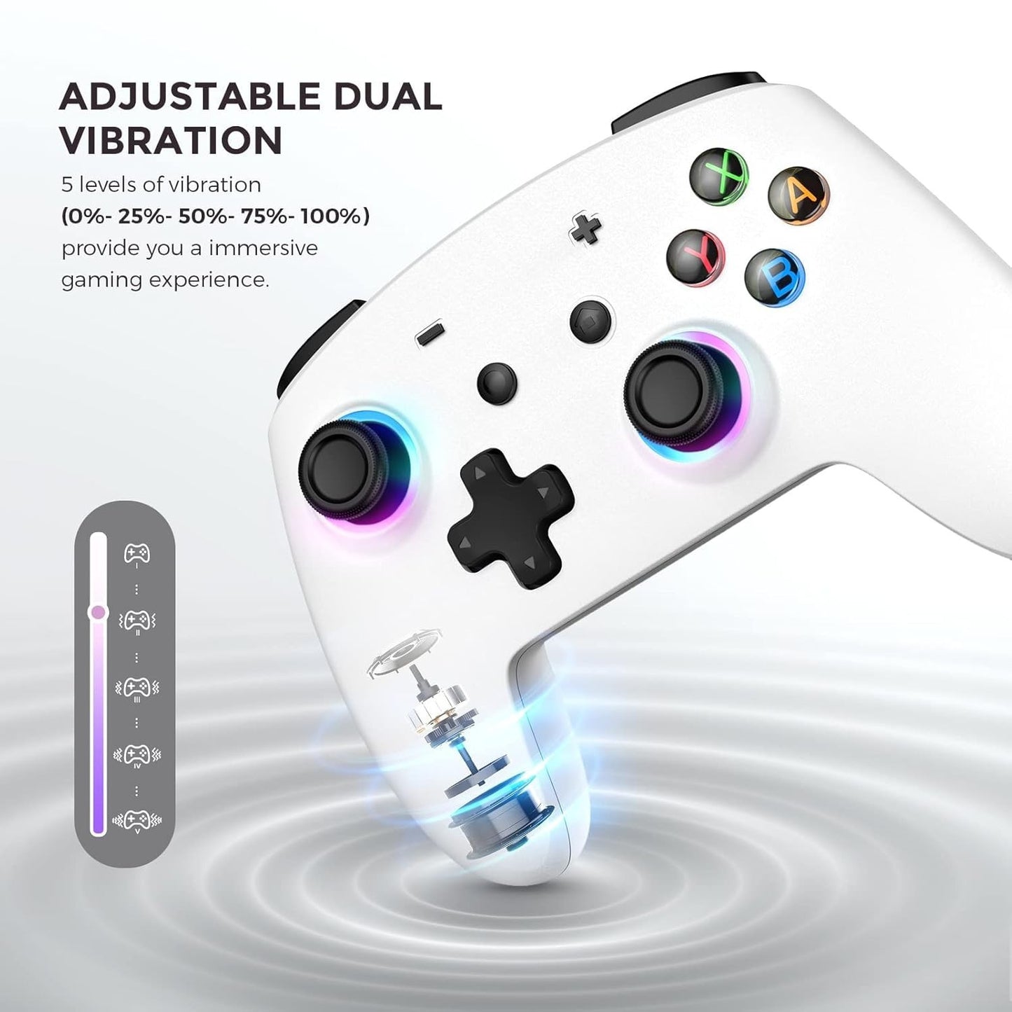 Switch Controller for Switch 2 with RGB/Turbo/Marko/Vibration/6 Axis Gyro/Wakeup