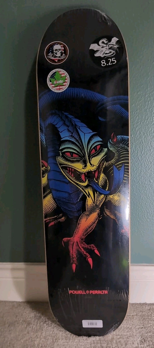 Powell Peralta Caballero Dragon 8.25" Deck Yellow Fade – Free Wax + Grip