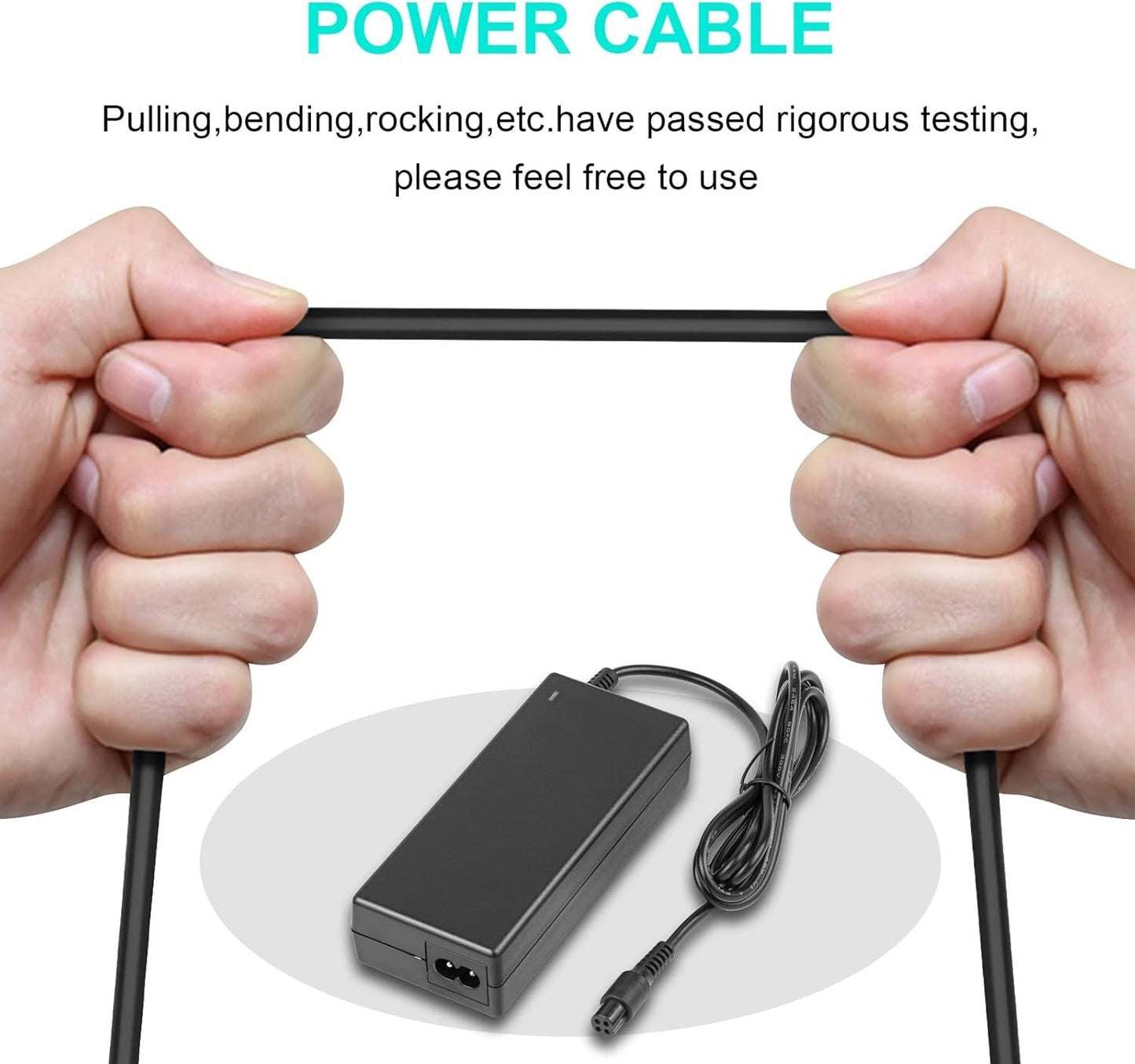 4 Prong Scooter Charger for Segway Ninebot S/S-MAX/Mini lite/Mini PRO, 63V 1.1A