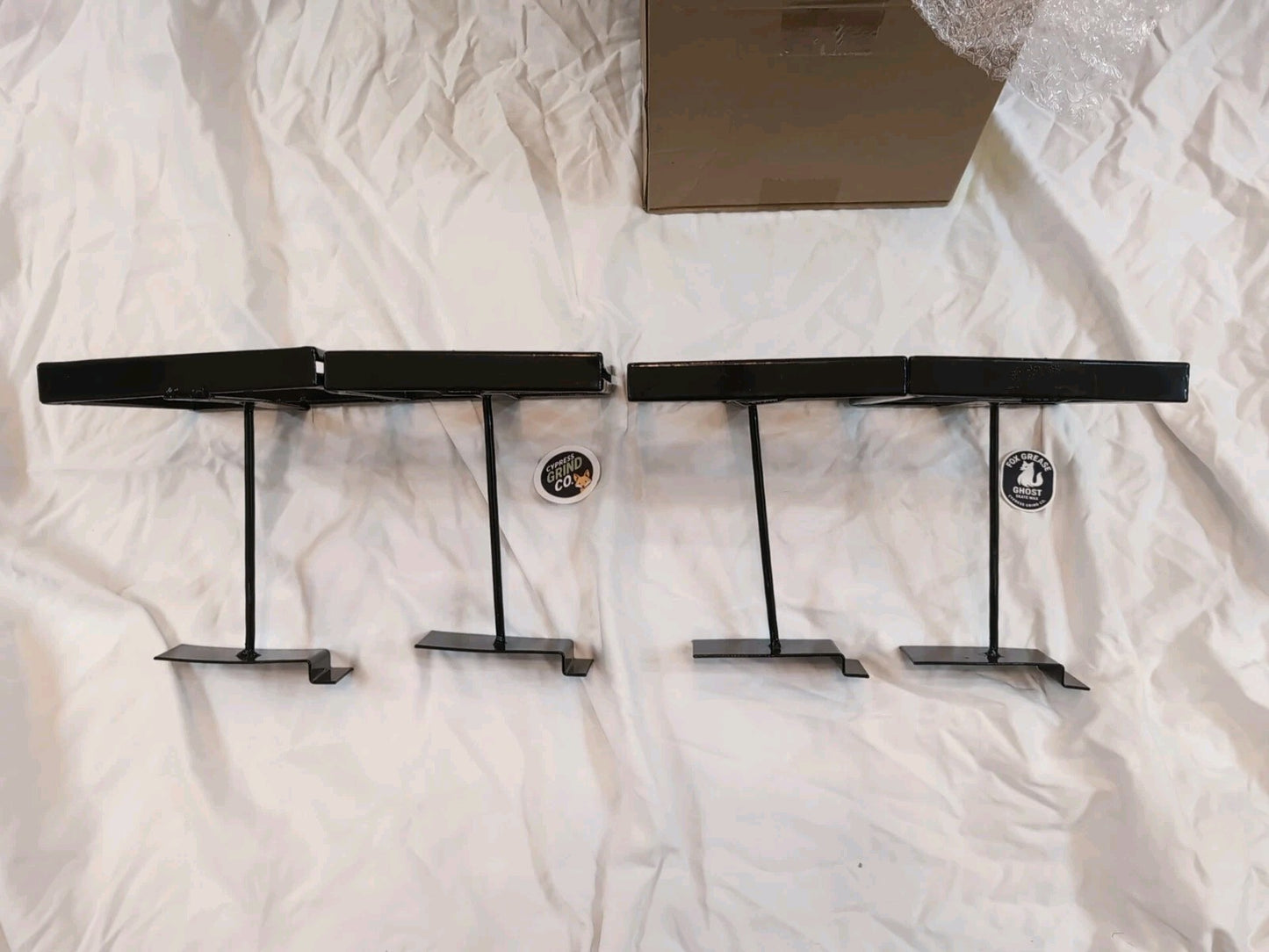 4 Pcs Rectangular Faceout Sign Holders for Slatwall Holds Gridwall Acc. 7"x5.5"