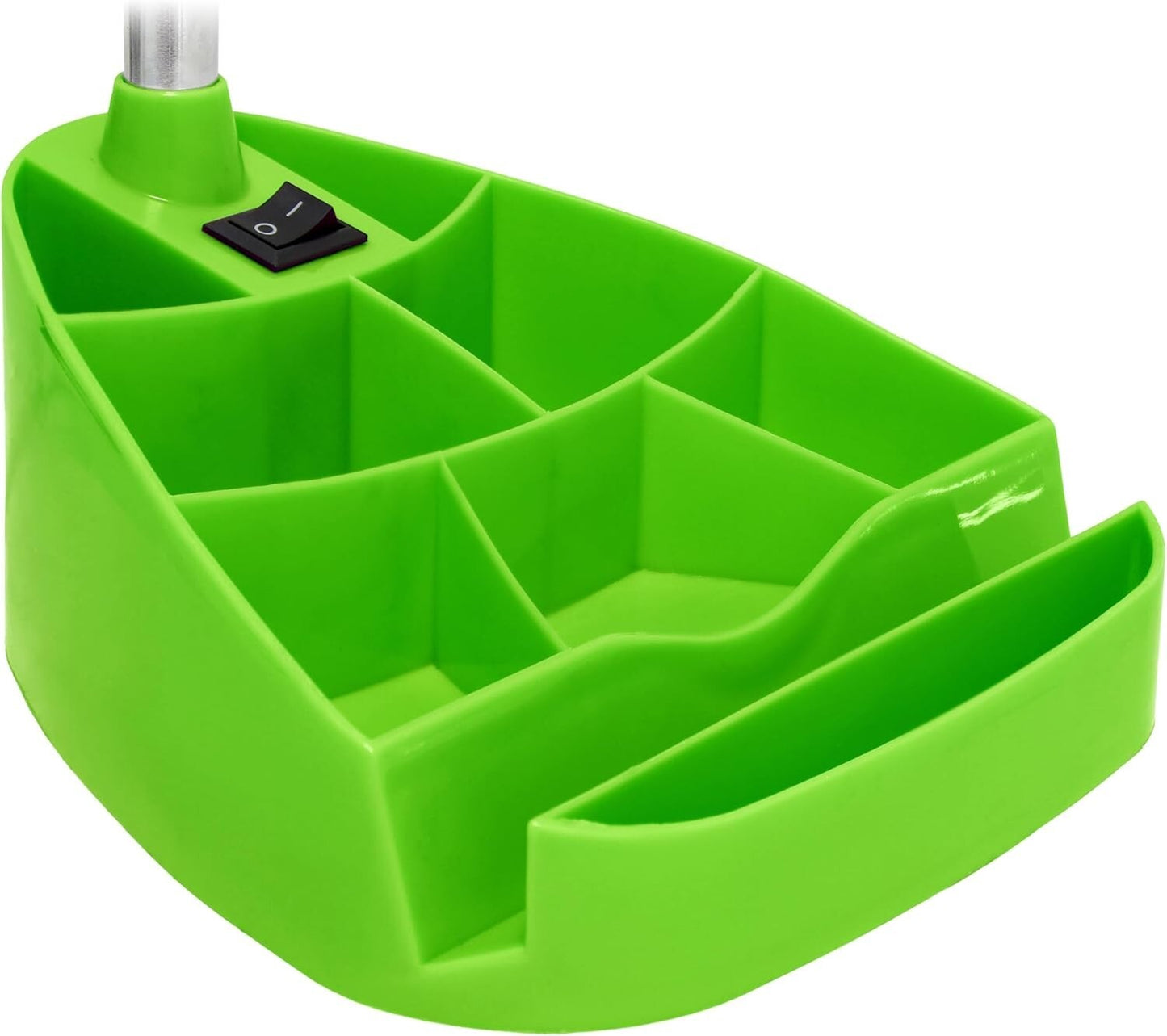 Simple Designs 18.5" Compartmental Desk Lamp - Green