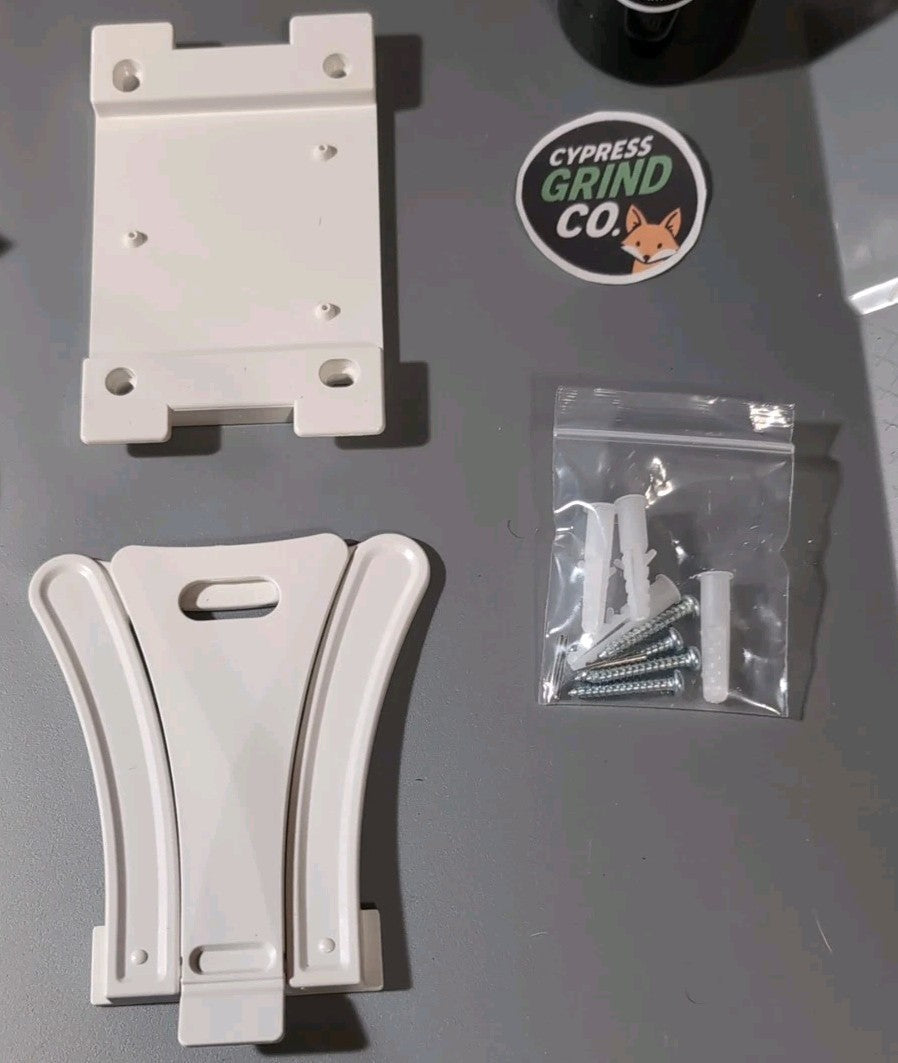 MICOCIOUS Bluetooth CD Player Portable Home Wall Mount FM USB Remote White