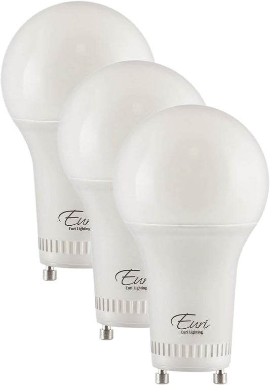 Euri Lighting LED A19 Bulb 4000K 8W 800lm 4 Pack