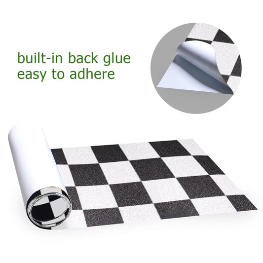 Generic Skateboard Grip Tape 44 x 10 Inch - Black and White Checkered