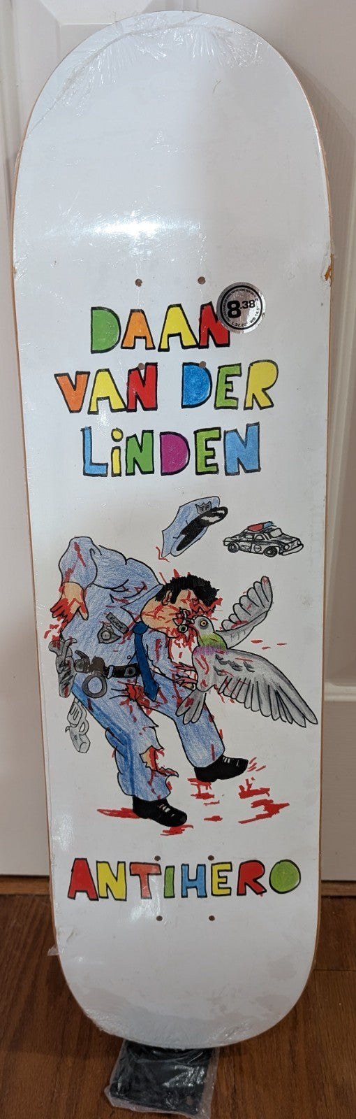 Anti Hero Daan Van Der Linden Pigeon Vision 8.38" Skateboard Deck – BBS Maple