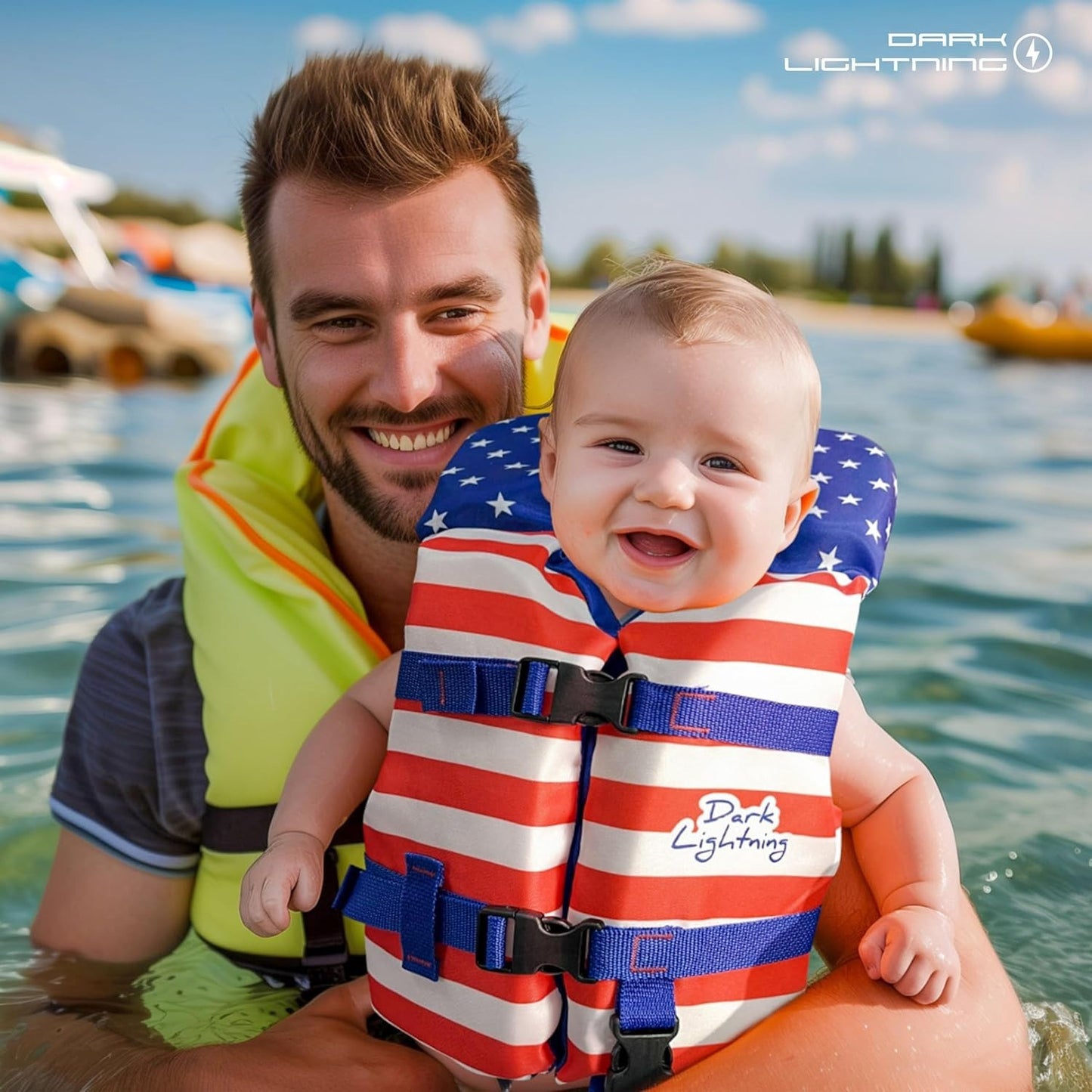 Coast Guard Approved Toddler Life Jacket 0-30 lbs Infant Swim Vest Baby/Toddlers