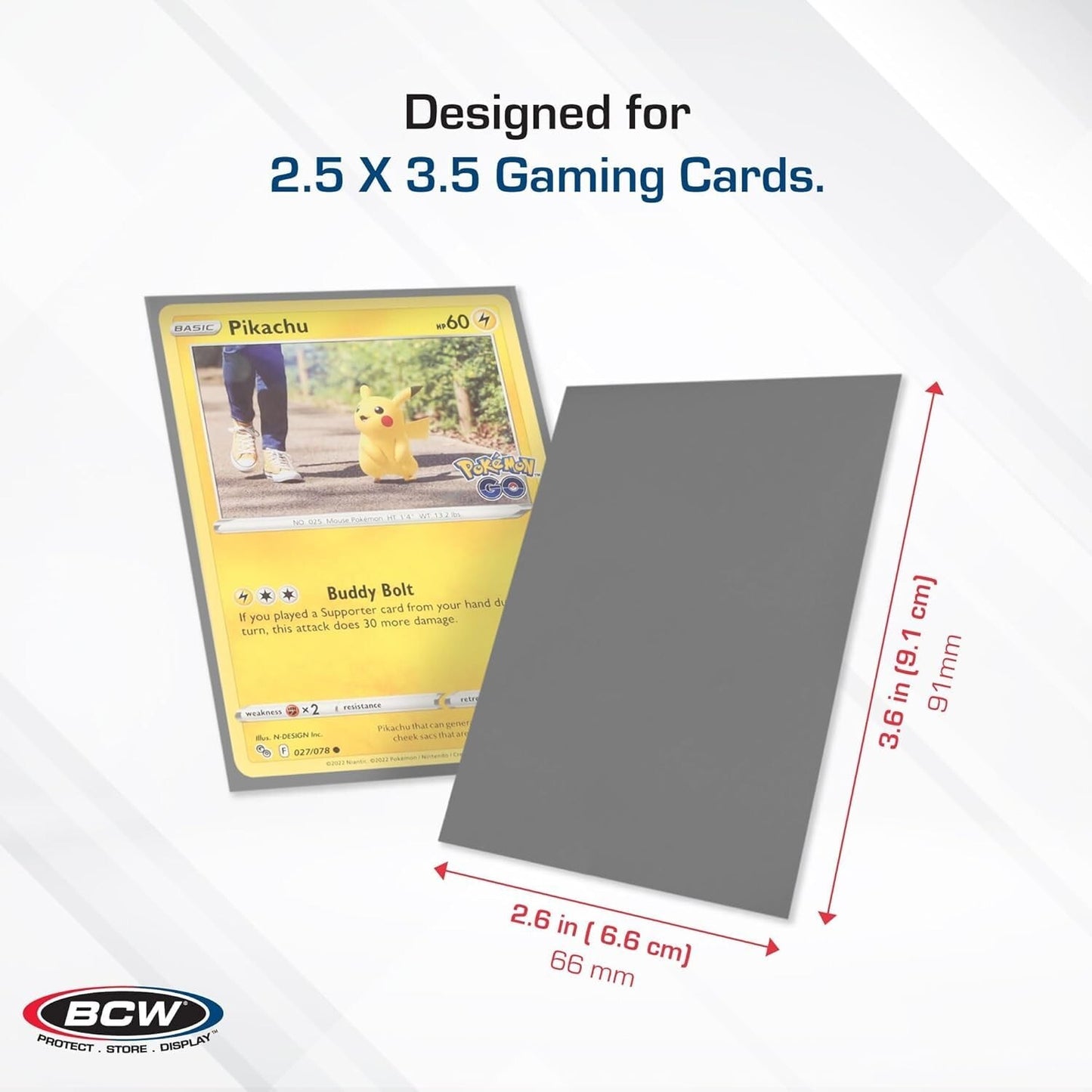 BCW Deck Guard - Double Matte Grey Card Sleeves - Acid Free, Archival Safe 50 Ct