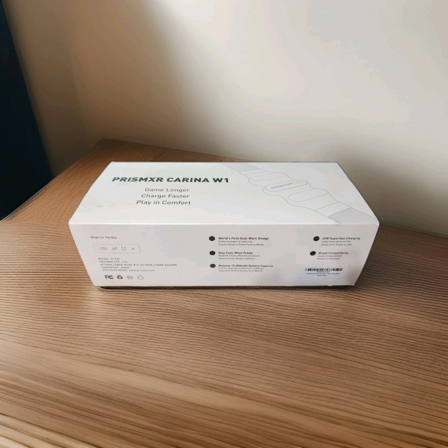 10,000mAh Battery Pack for Meta Quest 3/2 – 30W Fast Charge VR Power Bank Grey