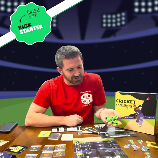Cricket Champions Board Game – Light Strategy Dice Game 2–5 Players | Brand New