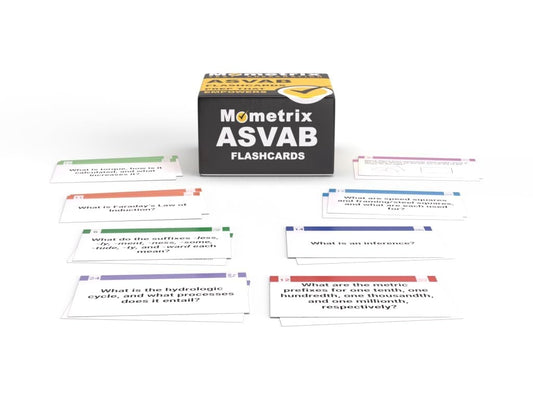 ASVAB Study Cards 2025-2026 Mometrix Full Color Flashcards Test Prep Guide