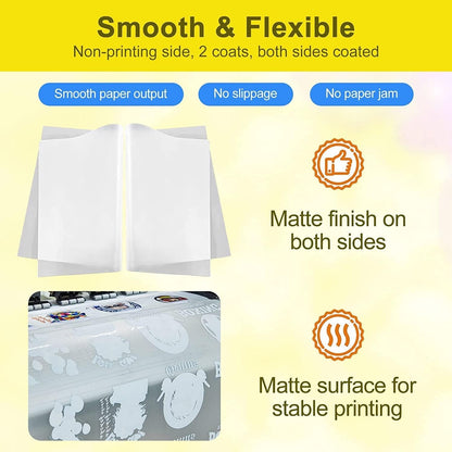 13" x 328 ft DTF Transfer Film Roll Double Matte PET Paper for Direct to Film