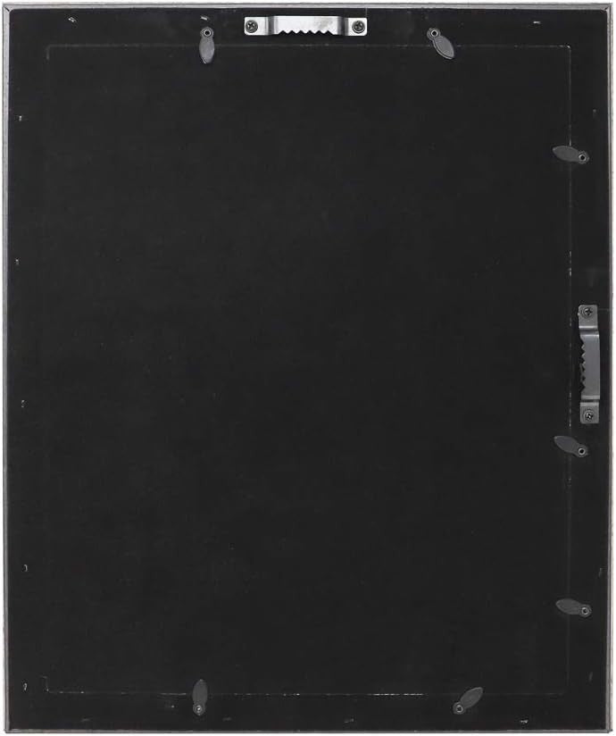 Isaac Jacobs 11x14 Silver Beveled Mirror Frame w/Mat for 8x10 Wall Display