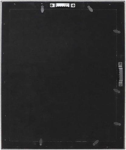 Isaac Jacobs 11x14 Silver Beveled Mirror Frame w/Mat for 8x10 Wall Display