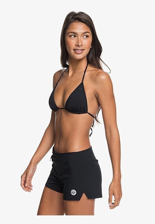 Roxy Women’s Quick Dry Board Shorts 2" Inseam Swim Bottoms – Black (XS)