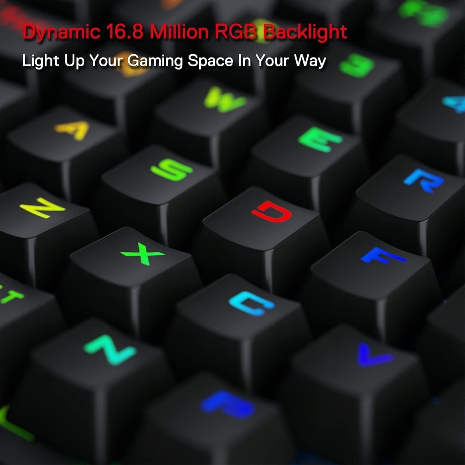 Redragon K585 DITI One-Handed RGB Mechanical Gaming Keyboard Rechargeable Blue
