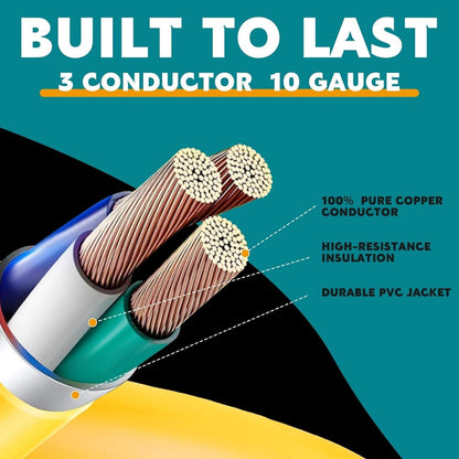 1FT 5-15P to 14-30R Adapter Cord 120V 15A Only – Household Plug to 4-Prong Dryer