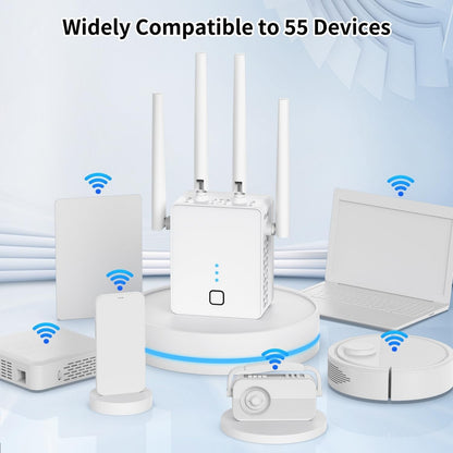 2024 Dual Band WiFi Extender 1200Mbps Booster Repeater 2.4G/5G Router Signal