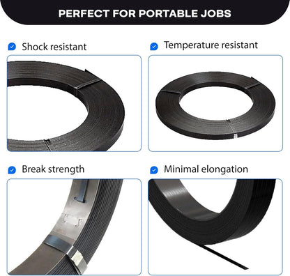 IDL Packaging 5/8" x .020" x 200' Steel Strapping Coil (1400 Lbs Break Strength)