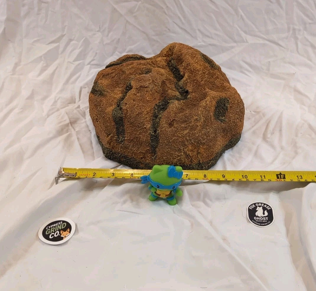 Extra Large Reptile Hide Resin Snake Hides for Ball Pythons Lizard Reddish Brown