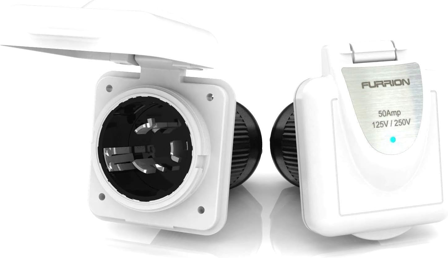 Furrion F52INS-PS-AM 50A 125/250V Shore Power Inlet Marine Grade PowerSmart
