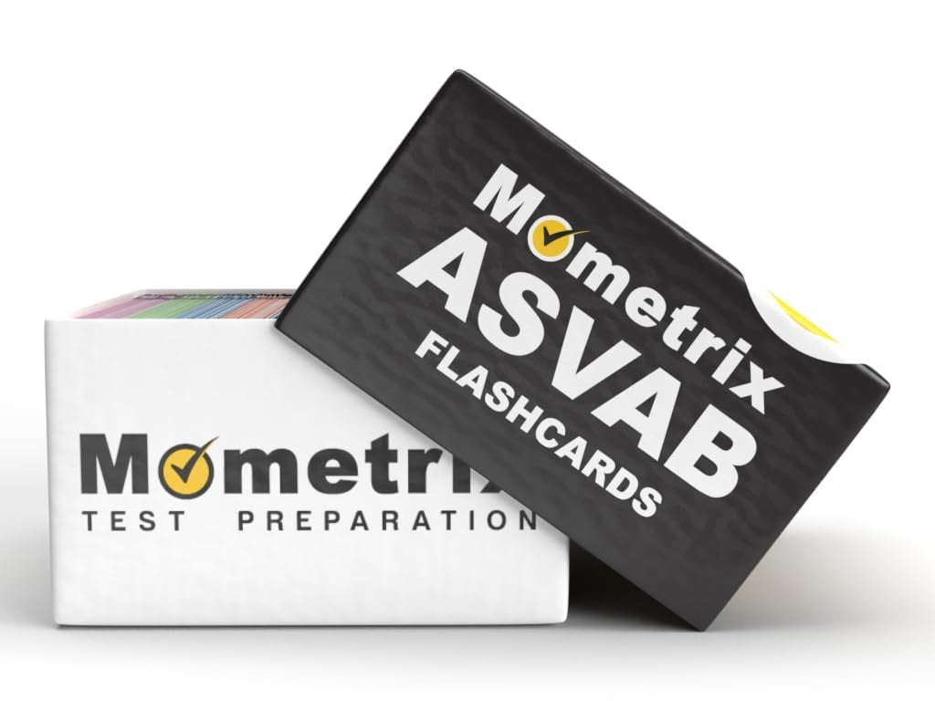 ASVAB Study Cards 2025-2026 Mometrix Full Color Flashcards Test Prep Guide