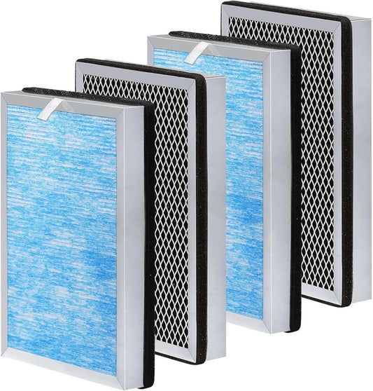 Upgraded MA-25 Replacement Filters 4-Pack – Fits S1/W1/B1 Air Purifier Blue