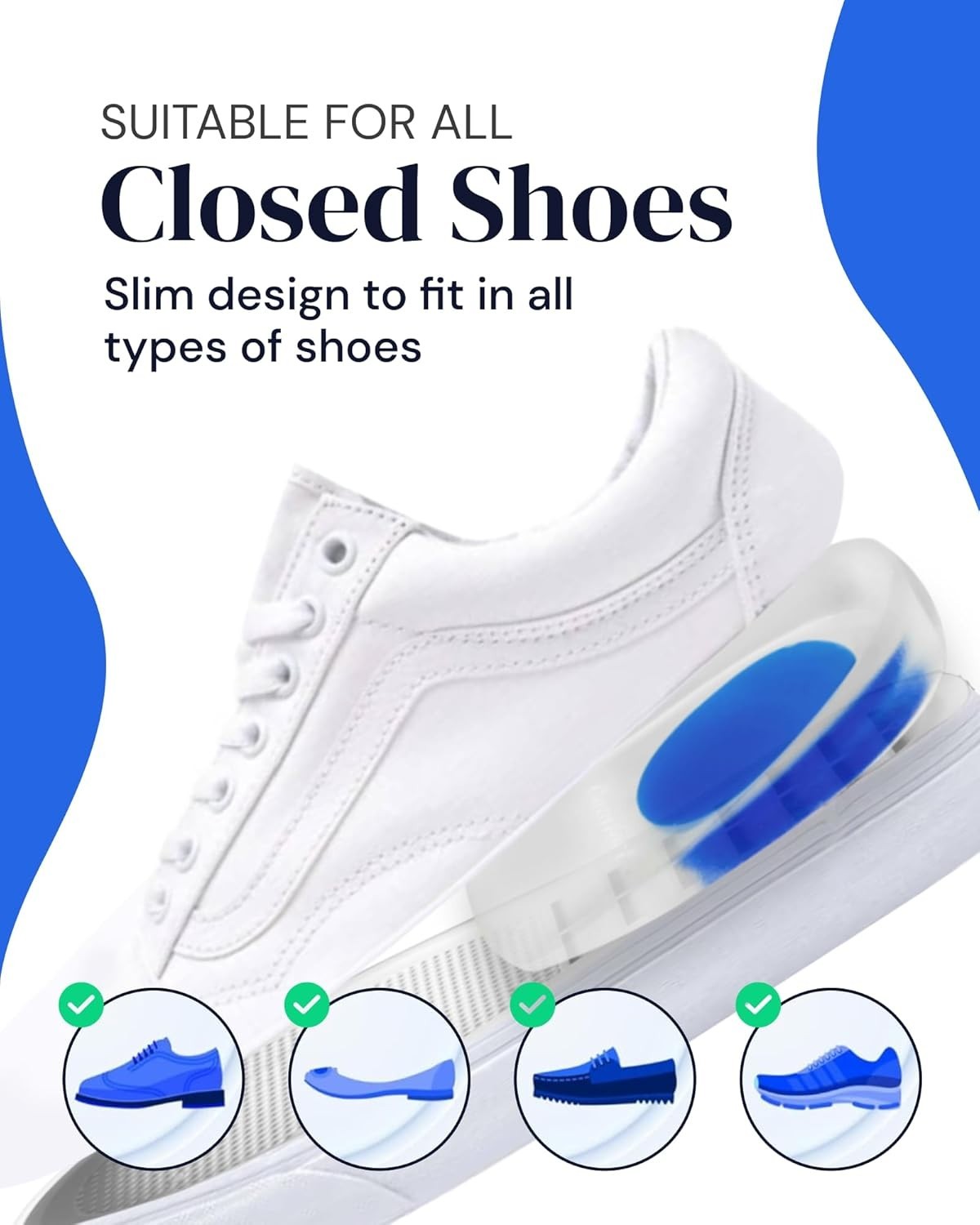Silicone Heel Protectors - 4 Pack - Cushioned Pads & Grips for Shoe Comfort NEW