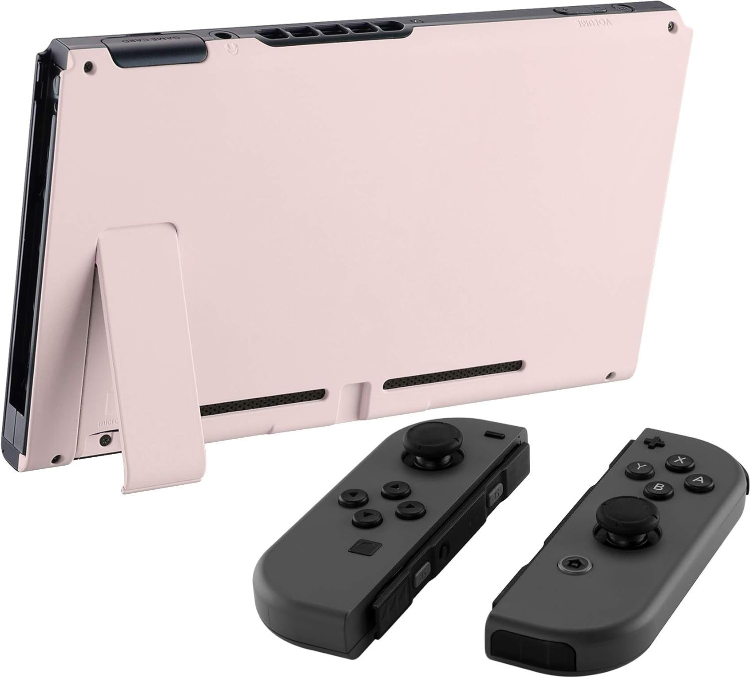 eXtremeRate Cherry Blossoms Pink Console Back Plate for Nintendo Switch, DIY Rep
