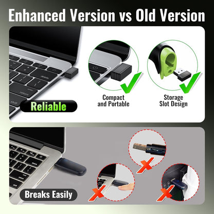 Tera Barcode Scanner Wireless Versatile Wireless + Wired USB Handheld Green NEW