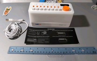 TAKOO 3-in-1 Sleep Sound Machine Bluetooth Speaker Night Light 12 Colors White