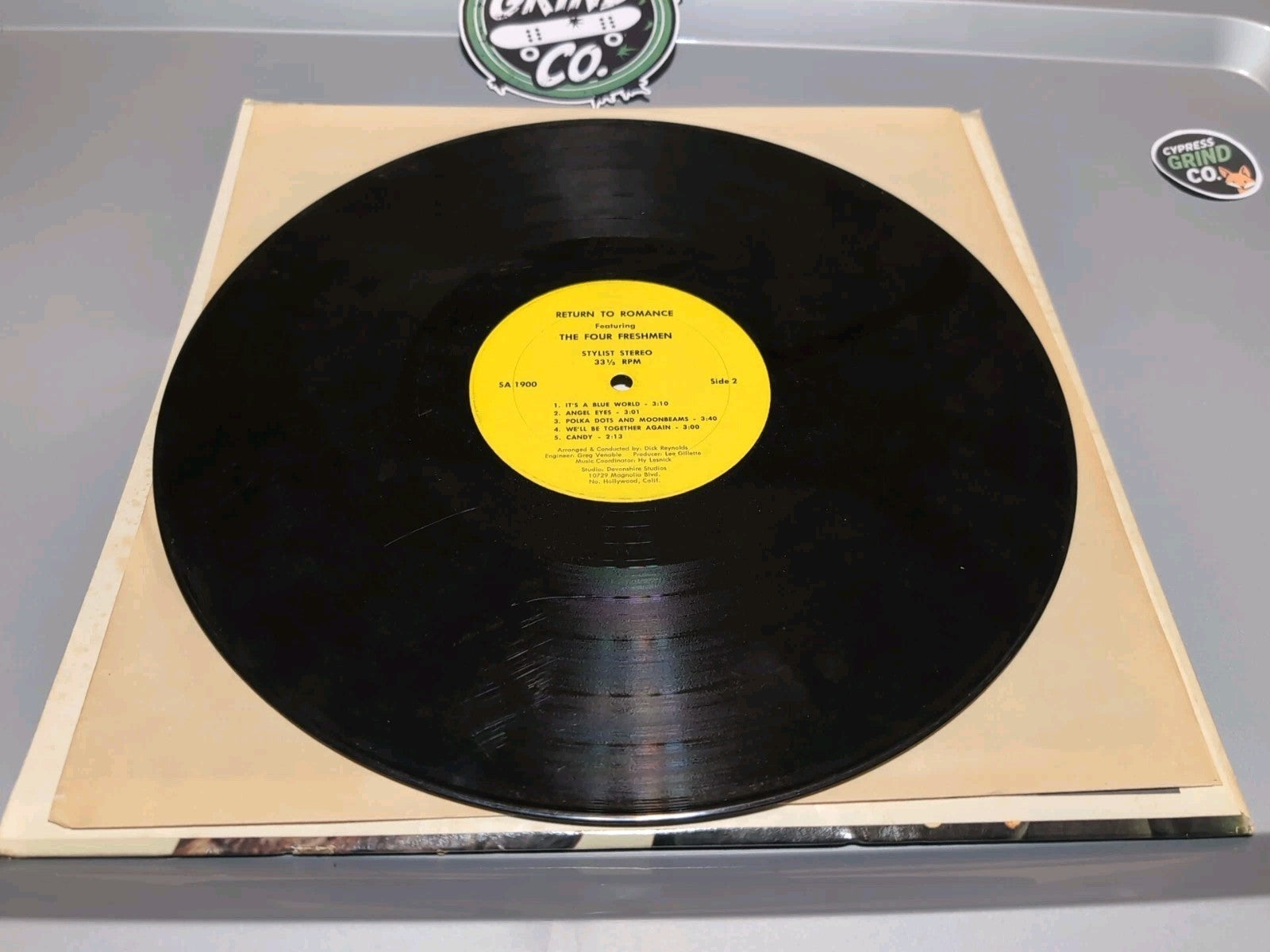 FOUR FRESHMEN: Return To Romance  12" LP 33 RPM SIGNED w/ picture