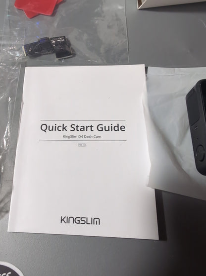 Kingslim D4 Dual Dash Camera - Black
