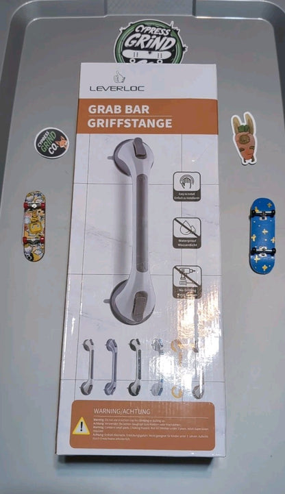  Shower Grab Bars 2 Pack, Suction Grab Bar Easy to Install 16.8” 2 Set Silver