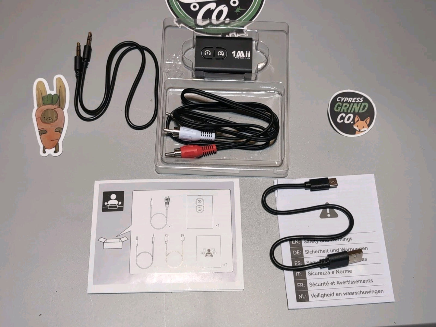 1Mii ML300 Bluetooth 5.3 Transmitter Receiver AptX Low Latency for TV Stereo