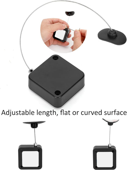 6.5 Ft Retractable Remote Control Safety Lock Tether w/ Adjustable Lock 10 Pack