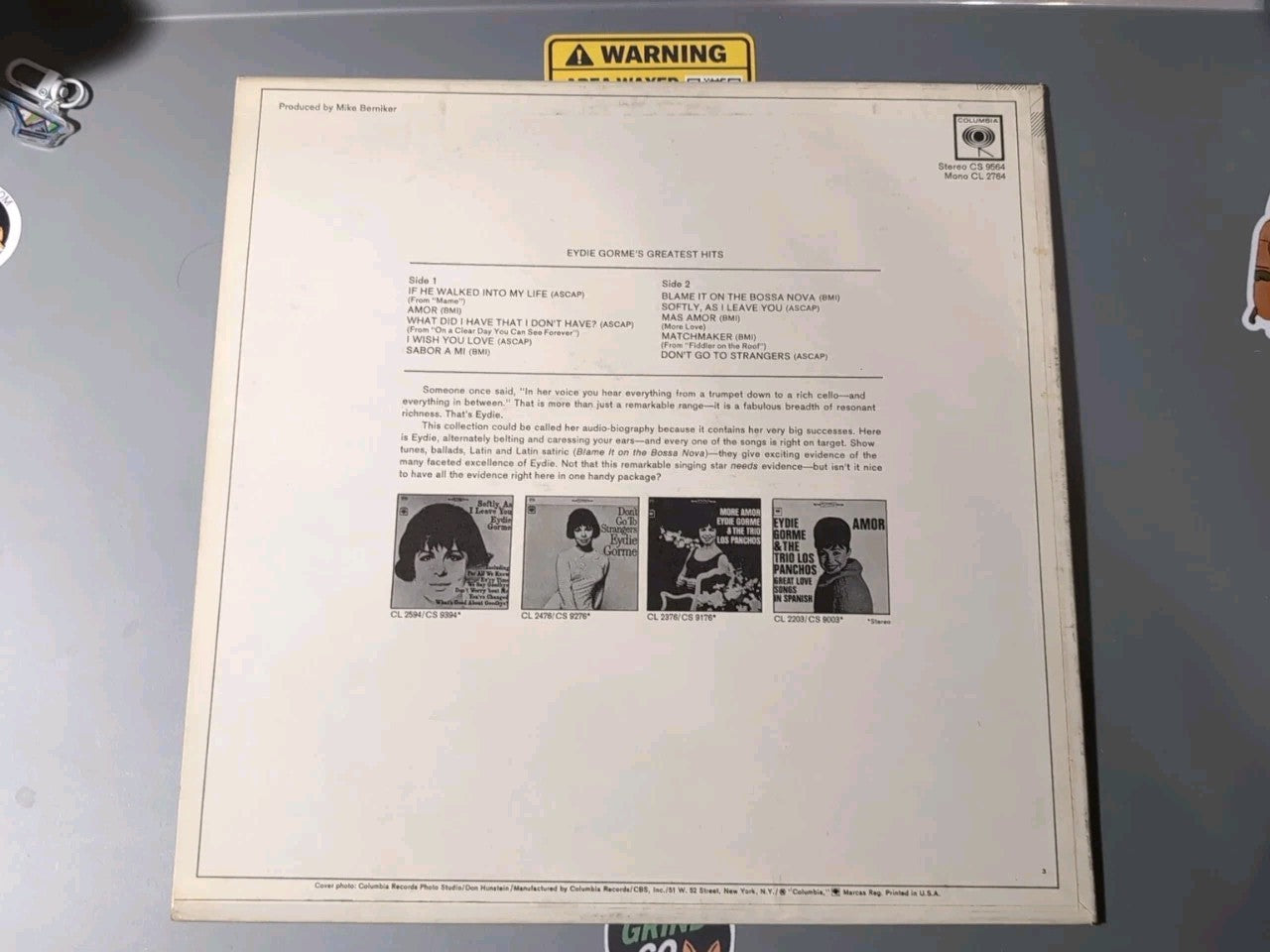 Eydie Gorme’s Greatest Hits Vinyl RECORD LP