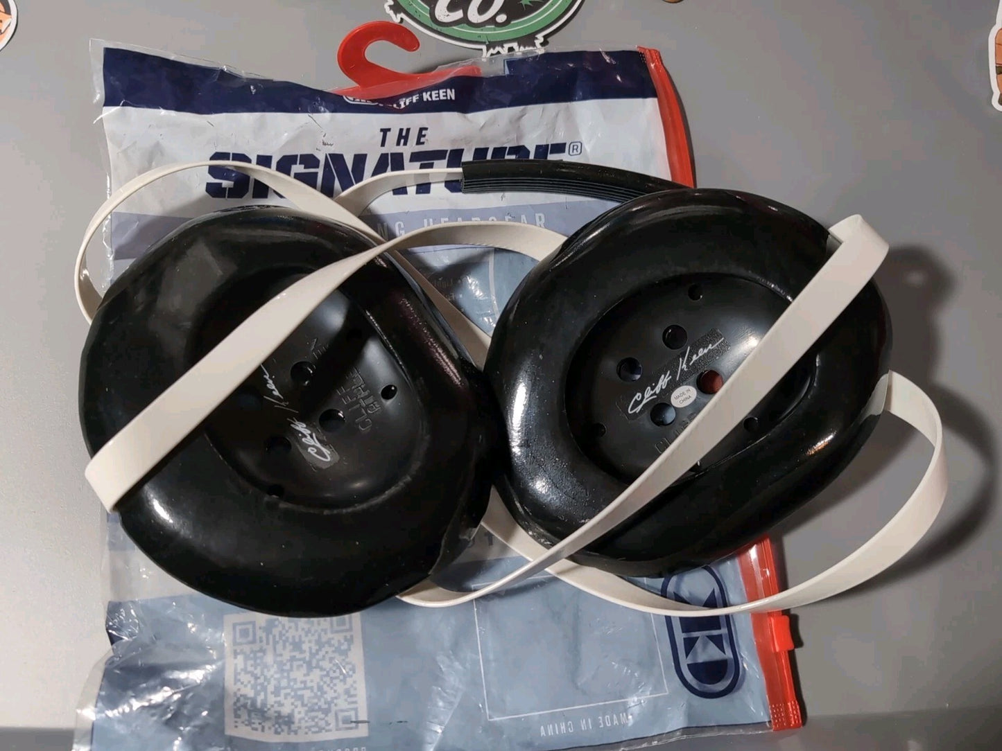 Cliff Keen Signature Wrestling Headgear Black and White | One Size | Adult