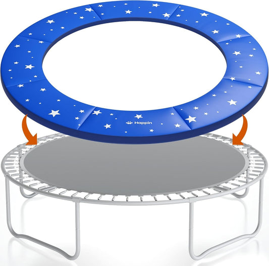 Happin Trampoline Spring Cover Super Thick Waterproof Pad Replacement 14FT Blue